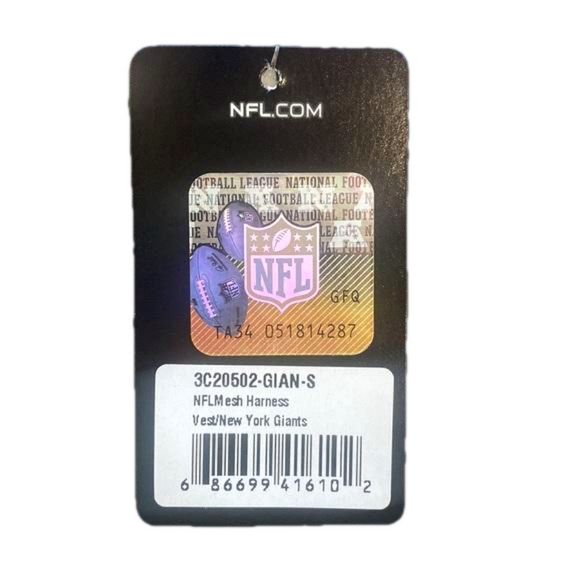 NFL New York Giants Pet Harness - Size Small - Brand New - Picture 4 of 4